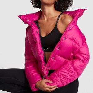 NWT Victoria's Secret Pink Puffer Jacket Size Small